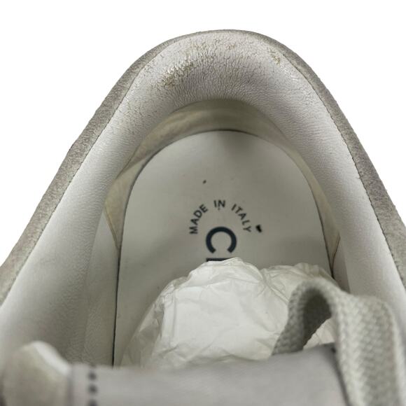 Chanel CC Logo Suede Kidskin Lace Up Sneakers Burgundy 2023 Size 36.5 - Picture 13 of 13